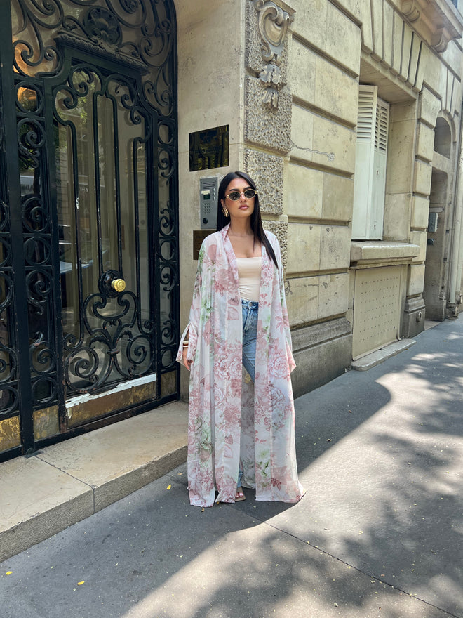 Kimono création fleuris