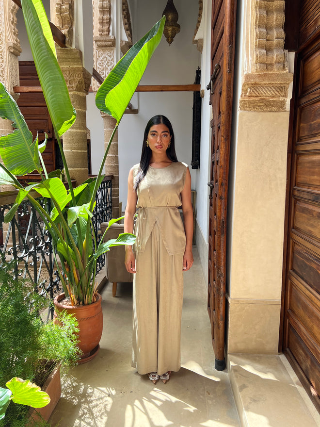 Ensemble satinée vert d’eau